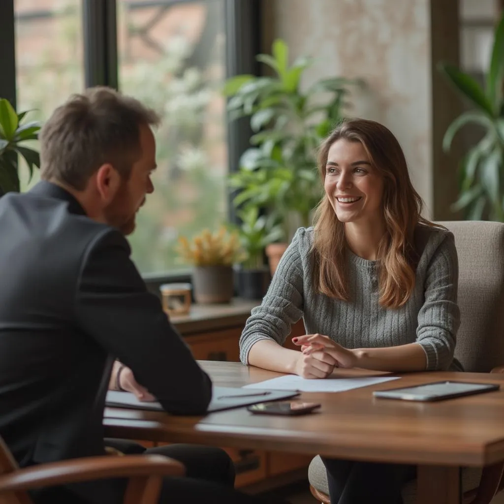 Coach de développement personnel avec client